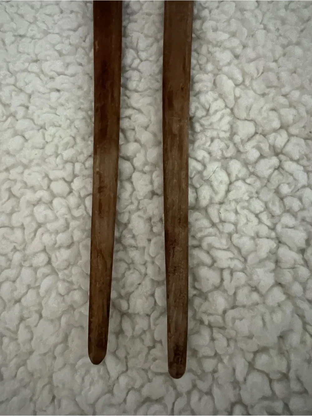 Vtg Midcentury Modern Salad Serving Spoon Fork Set Wood Handle Stainless Japan